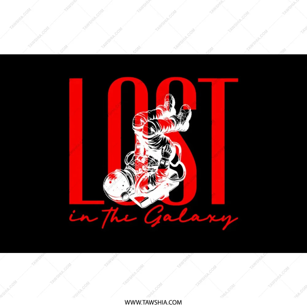 Lost in the Galaxy Astronaut Design Poster product type