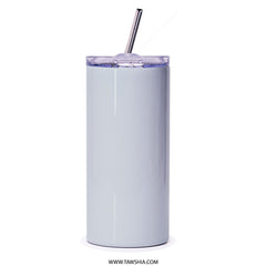 Blue Sunflower Tumbler, Floral Tumbler, Flower Design Tumbler, Unique Tumbler, Gift for Her, Stainless Steel Tumbler - Tawshia