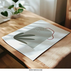 Abstract Tea Bag Photographic Print, Minimalist Kitchen Art, Modern Wall Decor, Unique Home Gift, Trendy Wall Art Print, Gallery Wall Art - Tawshia