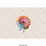 Floral Tumbler, Gerbera Daisy Design, Flower Art Cup, Bright Colors, Unique Tumbler, Gift Ideas, Drinkware, Tumbler with Straw - Tawshia