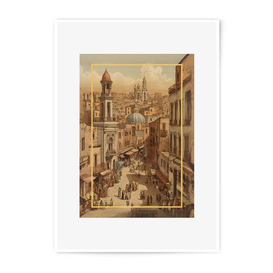 Oran Algeria Street Scene, Photographic Print, Cityscape Art, Travel Photography, Architectural Print, Wall Decor, Home Decor - Tawshia
