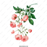 Vintage Pink Rose Mug, Floral Coffee Mug, Botanical Print, Gift Idea, Tea Cup, Flower Mug, Elegant Design, Unique Coffee Cup - Tawshia