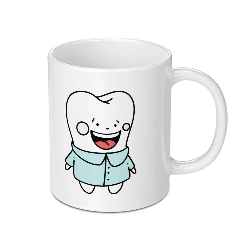 Happy Tooth Character Design Cartoon Mug product