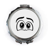 Anime Eyes Pocket Mirror, Kawaii Manga Mirror, Cute Cartoon Style, Portable Makeup Mirror, Travel Gift, Anime Lover Gift, Cosplay Mirror - Tawshia