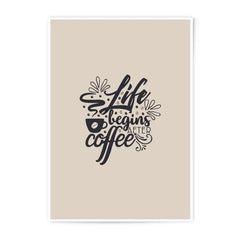 Life Begins After Coffee Photographic Prints, Motivational Wall Decor, Coffee Lover Gift, Kitchen Art, Home Decor Prints - Tawshia