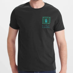 Unique Printed Design Black Short Sleeve T-Shirt product type