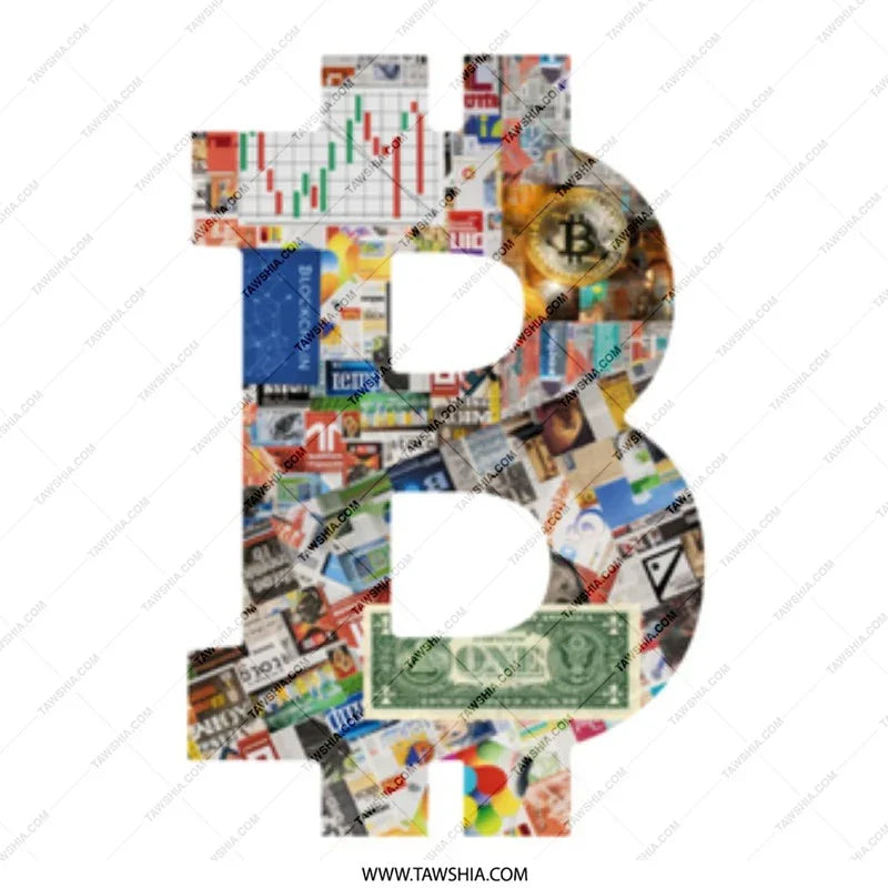 Cryptocurrency Bitcoin Shaped Art Display product type