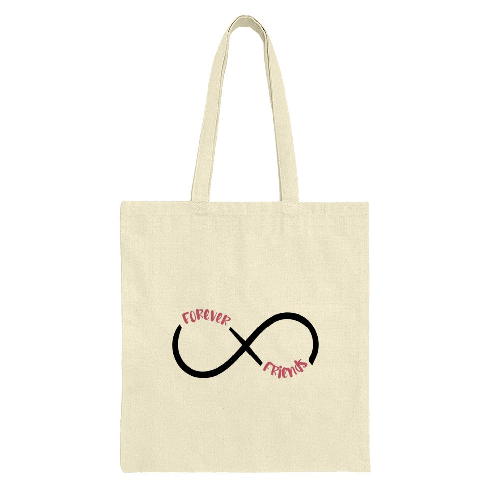 Forever Friends Tote Bag, Infinity Symbol Design, Friendship Gift, Best Friend Present, Gift For Her, Unique Tote, Everyday Bag - Tawshia