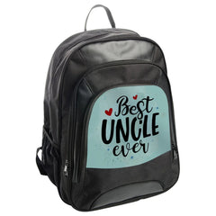 Best Uncle Ever BackPack, Gift for Uncle, Cool Backpack, Uncle Love Back Pack, Special Uncle Day, Uncle Gift Idea, Black BackPack - Tawshia