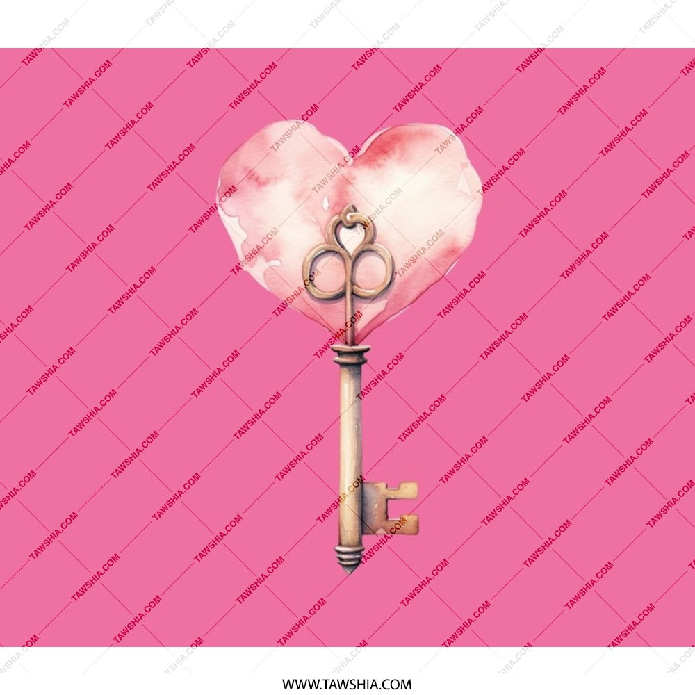Heart Key Backpack, Pink Heart Backpack, Skeleton Key Backpack, Cute Backpack, Stylish Backpack, Trendy Backpack - Tawshia