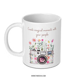 Floral Camera Mug, Magical Moments Mug, Photography Lover Gift, Unique Coffee Mug, Tea Cup, Gift for Her, Cute Mug, Artsy Mug - Tawshia