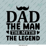 Dad The Man The Myth Pinback Button, Legend Badge, Father's Day Gift, Cool Dad, Unique Dad Gift, Popular Dad Button, Dad Badge - Tawshia