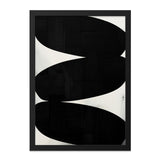 Abstract Black White Wall Art, Modern Minimalist Art Print, Geometric Shapes Wall Decor, Contemporary Art, Living Room Art, Home Decor - Tawshia