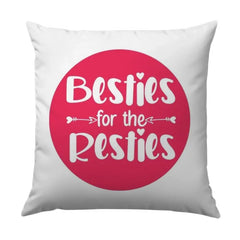 Besties For Resties Pillow, Friendship Gift, Best Friend Present, Decorative Throw Pillow, Room Decor, Cute Pillow - Tawshia