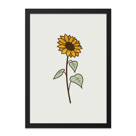 Sunflower Wall Art, Floral Print, Botanical Decor, Minimalist Art, Home Decor, Trending Wall Art - Tawshia
