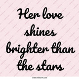 Her Love Shines Brighter Pinback Button, Inspirational Gift, Cute Button Badge, Positive Affirmation Accessory, Encouragement Present - Tawshia