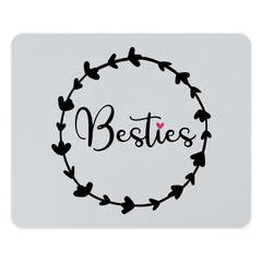 Besties Mouse Pad, Cute Friends Mousepad, Floral Mouse Mat, Friendship Gift, Desk Decor, Trendy Mousepad, Gift for Best Friend - Tawshia
