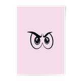Cartoon Owl Eyes Photographic Prints, Quirky Art, Eye Prints, Fun Wall Decor, Playful Art Print, Cartoon Art, Animal Eyes - Tawshia