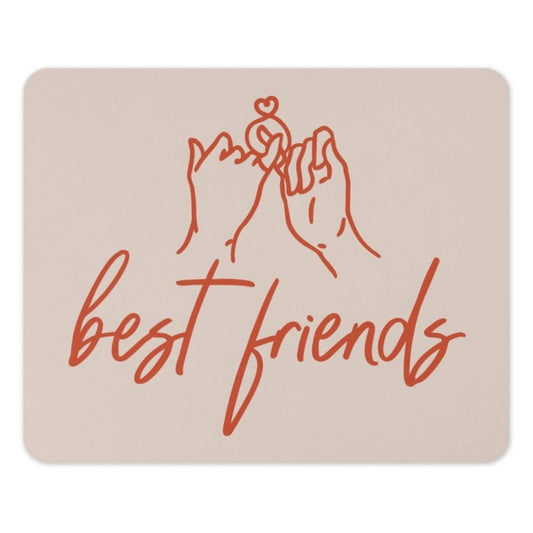 Best Friends Pinky Promise Mouse Pad, Friendship Gift, Bestie Gift, Cute Mousepad, Minimalist Decor, Desk Accessory - Tawshia
