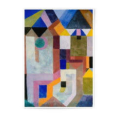 Abstract Photographic Print, Geometric Wall Art, Klee Inspired Art, Modern Home Decor, Colorful Art Print - Tawshia