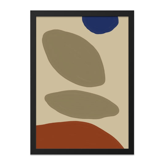 Abstract Shapes Wall Art, Minimalist Art Print, Modern Home Decor, Geometric Art, Neutral Colors, Living Room Art, Wall Decor - Tawshia