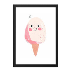 Kawaii Cotton Candy Wall Art, Ice Cream Print, Cute Foodie Decor, Kid's Room Art, Nursery Decor, Sweet Treat Poster - Tawshia