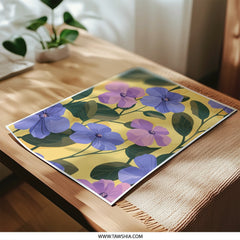 Floral Photographic Print, Purple and Pink Flowers Art, Botanical Wall Decor, Modern Flower Print, Home Decor, Floral Artwork, Flower Design - Tawshia