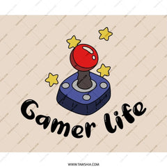 Gamer Life Joystick Mouse Pad, Gaming Lover Gift, Retro Joystick Art, Unique Desk Accessory, Gamer Gift Idea, Computer Accessory - Tawshia