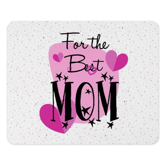 Best Mom Mouse Pad, Mother's Day Gift, Cute Desk Accessory, Office Decor, Heart Mousepad, Unique Gifts for Moms - Tawshia
