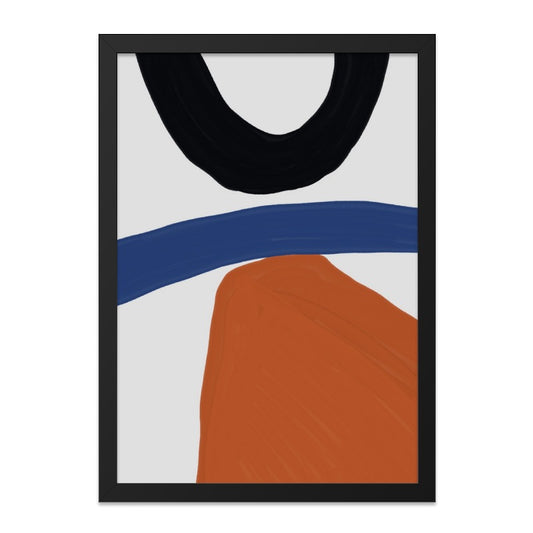 Abstract Shapes Wall Art, Minimalist Home Decor, Geometric Art Print, Modern Wall Hanging, Bold Colors, Contemporary Art - Tawshia