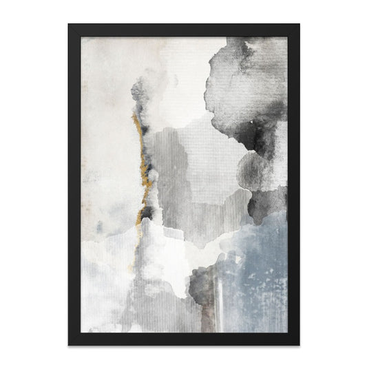 Abstract Wall Art, Modern Home Decor, Gray and Gold Art Print, Contemporary Artwork, Minimalist Design, Living Room Decor, Bedroom Art - Tawshia