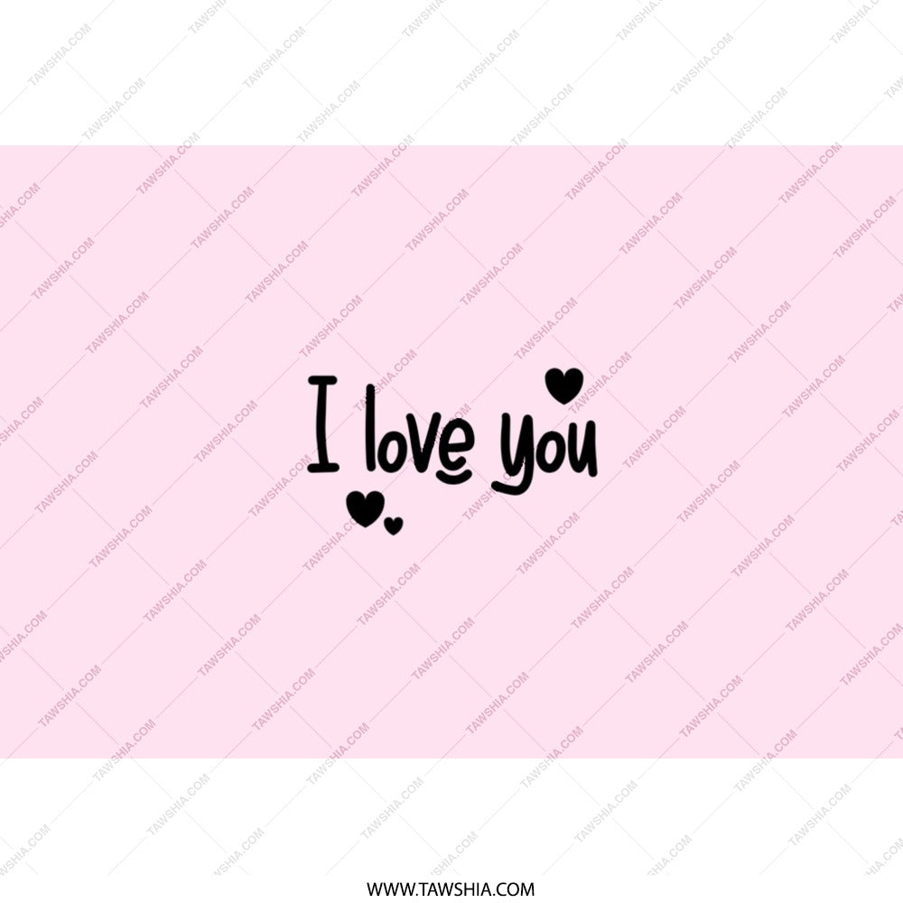 I Love You Tumbler, Heart Tumbler, Cute Tumbler, Valentines Day Tumbler, Gift For Her, Gift For Him, Anniversary Gift, Romantic Tumbler - Tawshia