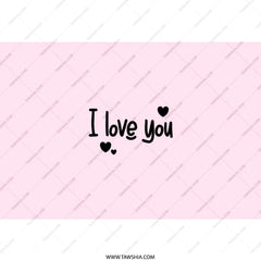 I Love You Tumbler, Heart Tumbler, Cute Tumbler, Valentines Day Tumbler, Gift For Her, Gift For Him, Anniversary Gift, Romantic Tumbler - Tawshia