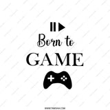 Born to Game Pillow, Gaming Pillow, Gamer Gift, Game Controller Pillow, Video Game Decor, Gamer Room Decor, Novelty Pillow, Gift Idea - Tawshia