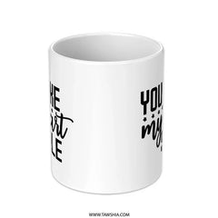 You Make My Heart Smile Mug, Cute Coffee Mug, Inspirational Gift, Positive Quote Mug, Gift for Her, Valentine's Day Gift, Smiling Mug - Tawshia