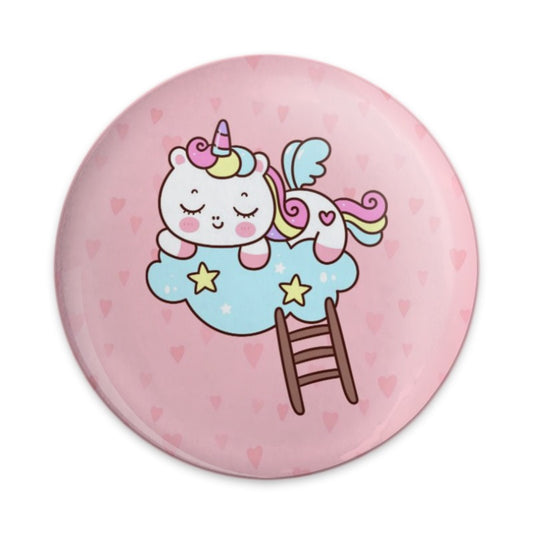 Cute Unicorn Pinback Button, Sleeping on Cloud, Kawaii Pin, Pastel Colors, Magical Unicorns, Gift for Girls, Adorable Unicorn Button - Tawshia