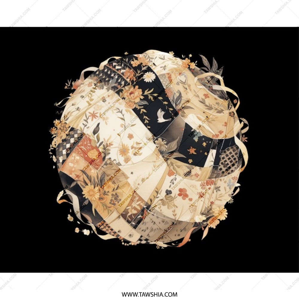 Floral Patchwork Mouse Pad, Aesthetic Desk Decor, Bird and Flower Art, Office Accessories, Unique Computer Mat, Elegant Mousepad Gift - Tawshia