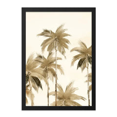 Tropical Palm Tree Wall Art, Sepia Palm Print, Beach House Decor, Coastal Wall Art, Summer Vibes, Modern Wall Art, Nature Inspired Wall Art - Tawshia