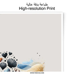 Seashell Heart Photographic Prints, Coastal Decor, Beach Art, Ocean Lover Gift, Nautical Wall Art, Sea Shell Print, Summer Vibes, Beach - Tawshia