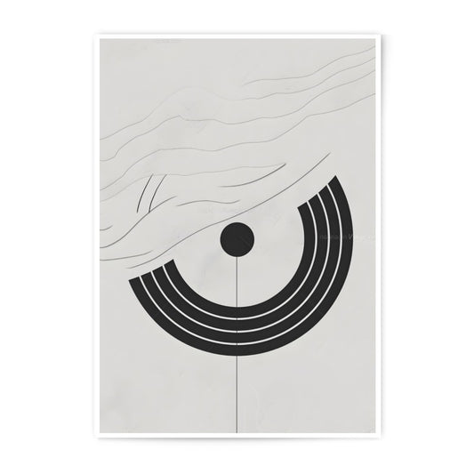 Abstract Geometric Photographic Print, Minimalist Wall Art, Modern Home Decor, Black and White Art Print, Contemporary Art, Unique Art - Tawshia