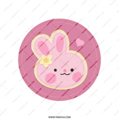 Cute Bunny Tote Bag, Pink Rabbit Design, Adorable Animal Tote, Everyday Carry Bag, Kawaii Style Tote, Gift for Bunny Lovers, Stylish Tote - Tawshia