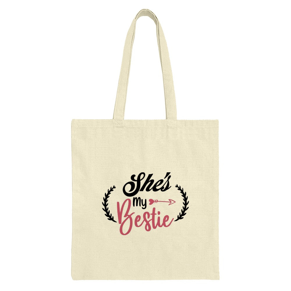 She's My Bestie Tote Bag, Best Friend Gift, Bridesmaid Bag, Bachelorette Party Favor, Gift For Her, Friend Birthday Gift, Cute Tote - Tawshia