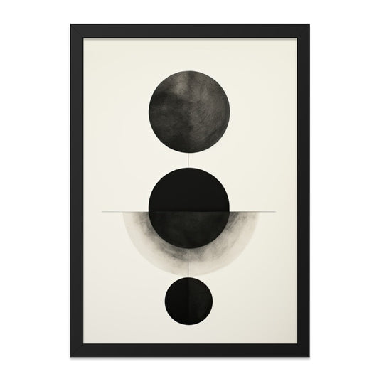 Minimalist Circle Wall Art, Abstract Geometric Print, Modern Home Decor, Contemporary Wall Decor, Trendy Art Print - Tawshia