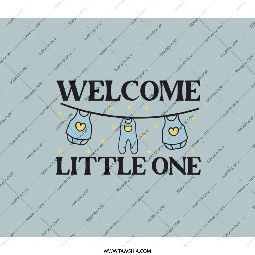 Welcome Little One BackPack, Baby Shower Gift Back Pack, New Baby Gift Idea, Unisex Back Pack, Expecting Parent BackPack - Tawshia