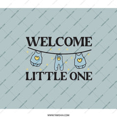 Welcome Little One BackPack, Baby Shower Gift Back Pack, New Baby Gift Idea, Unisex Back Pack, Expecting Parent BackPack - Tawshia