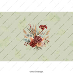 Floral Bouquet Tumbler, Fall Flowers, Autumn Colors, Botanical Tumbler, Elegant Tumbler, Unique Gift, Flower Design Tumbler - Tawshia