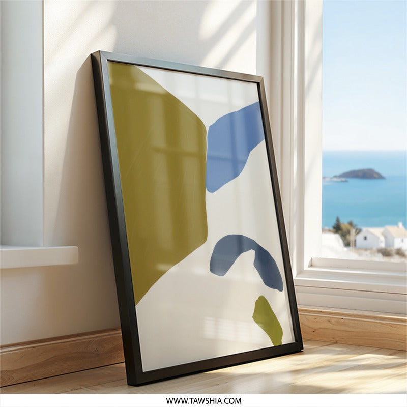 Abstract Shapes Wall Art, Modern Art Print, Minimalist Wall Decor, Contemporary Wall Art, Trendy Home Decor, Gallery Wall Art - Tawshia