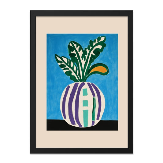 Abstract Plant Wall Art, Modern Home Decor, Colorful Plant Print, Botanical Wall Decor, Minimalist Art Print, Home Office Wall Decor - Tawshia