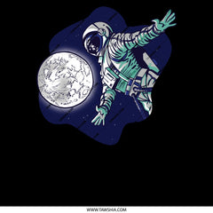 Astronaut Floating in Space Illustration T-Shirt product type