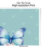 Butterfly Cupcake Photographic Prints, Whimsical Art Prints, Cute Dessert Prints, Butterfly Decor, Girl Room Decor, Sweet Treat Art - Tawshia